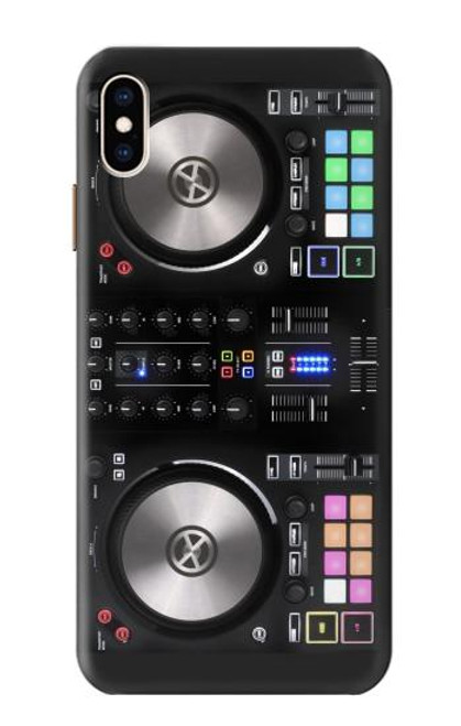 W3931 DJ Mixer Graphic Paint Hülle Schutzhülle Taschen und Leder Flip für iPhone XS Max