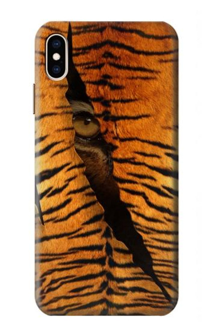 W3951 Tiger Eye Tear Marks Hülle Schutzhülle Taschen und Leder Flip für iPhone XS Max