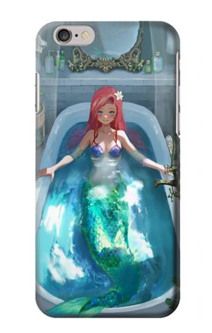 W3911 Cute Little Mermaid Aqua Spa Hülle Schutzhülle Taschen und Leder Flip für iPhone 6 6S