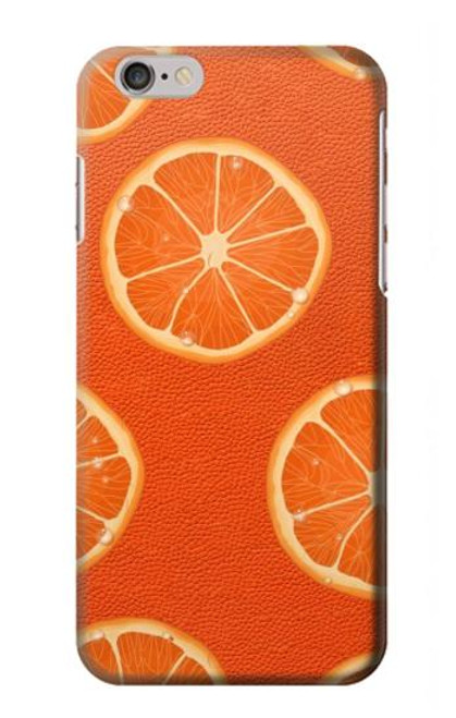 W3946 Seamless Orange Pattern Hülle Schutzhülle Taschen und Leder Flip für iPhone 6 6S