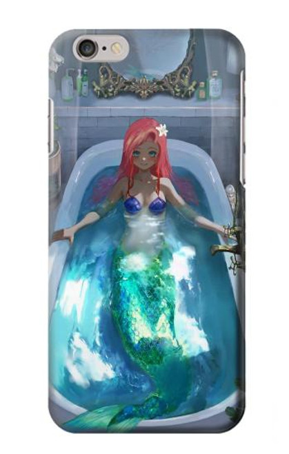 W3912 Cute Little Mermaid Aqua Spa Hülle Schutzhülle Taschen und Leder Flip für iPhone 6 Plus, iPhone 6s Plus
