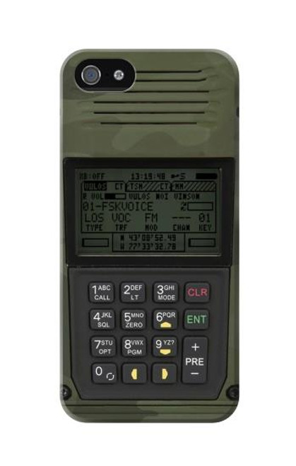 W3959 Military Radio Graphic Print Hülle Schutzhülle Taschen und Leder Flip für iPhone 5 5S SE