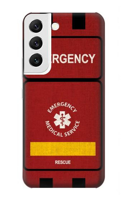 W3957 Emergency Medical Service Hülle Schutzhülle Taschen und Leder Flip für Samsung Galaxy S22