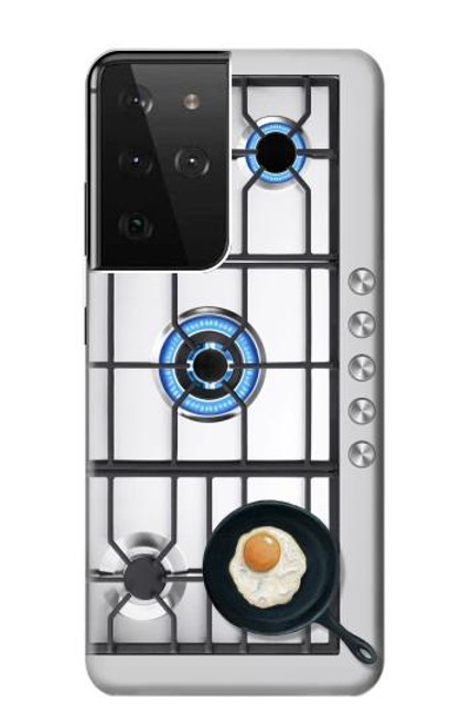 W3928 Cooking Kitchen Graphic Hülle Schutzhülle Taschen und Leder Flip für Samsung Galaxy S21 Ultra 5G