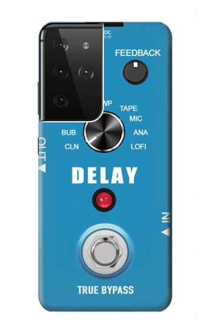 W3962 Guitar Analog Delay Graphic Hülle Schutzhülle Taschen und Leder Flip für Samsung Galaxy S21 Ultra 5G