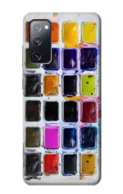 W3956 Watercolor Palette Box Graphic Hülle Schutzhülle Taschen und Leder Flip für Samsung Galaxy S20 FE