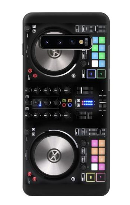 W3931 DJ Mixer Graphic Paint Hülle Schutzhülle Taschen und Leder Flip für Samsung Galaxy S10 Plus