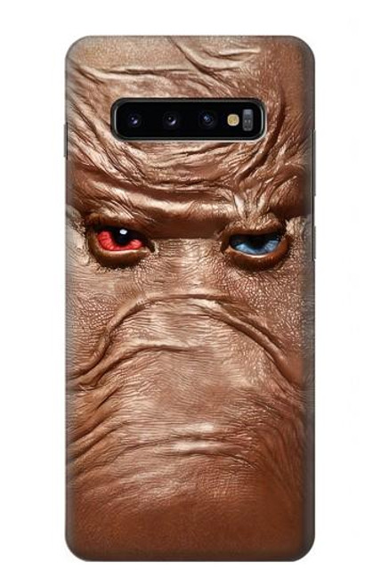 W3940 Leather Mad Face Graphic Paint Hülle Schutzhülle Taschen und Leder Flip für Samsung Galaxy S10 Plus