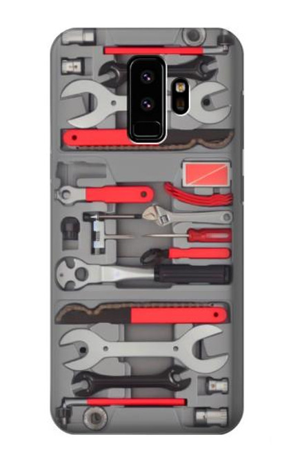 W3921 Bike Repair Tool Graphic Paint Hülle Schutzhülle Taschen und Leder Flip für Samsung Galaxy S9