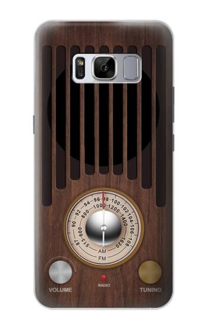 W3935 FM AM Radio Tuner Graphic Hülle Schutzhülle Taschen und Leder Flip für Samsung Galaxy S8 Plus
