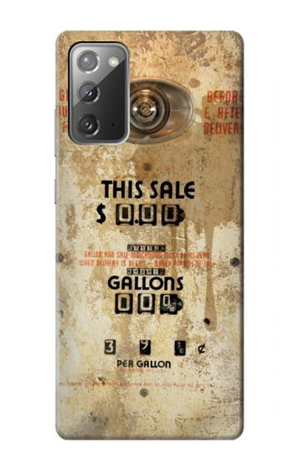 W3954 Vintage Gas Pump Hülle Schutzhülle Taschen und Leder Flip für Samsung Galaxy Note 20