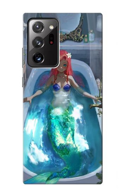 W3912 Cute Little Mermaid Aqua Spa Hülle Schutzhülle Taschen und Leder Flip für Samsung Galaxy Note 20 Ultra, Ultra 5G