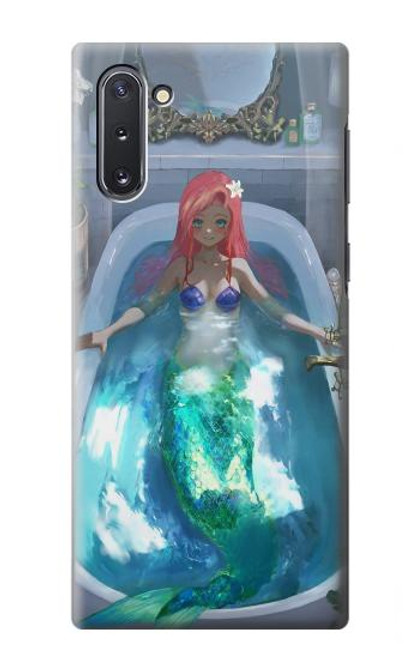 W3912 Cute Little Mermaid Aqua Spa Hülle Schutzhülle Taschen und Leder Flip für Samsung Galaxy Note 10