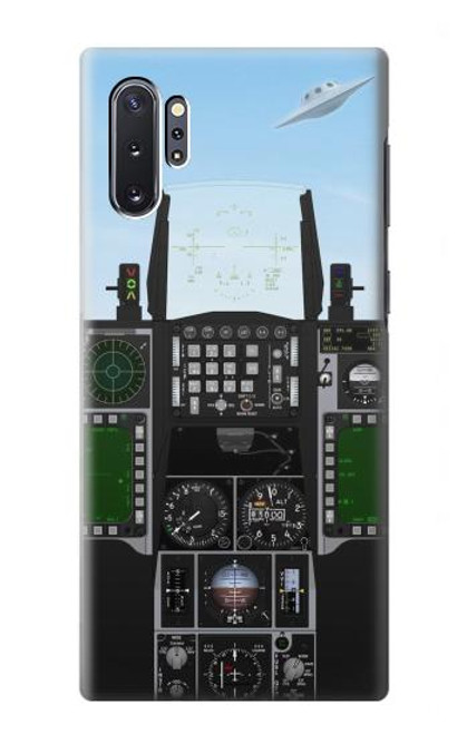 W3933 Fighter Aircraft UFO Hülle Schutzhülle Taschen und Leder Flip für Samsung Galaxy Note 10 Plus