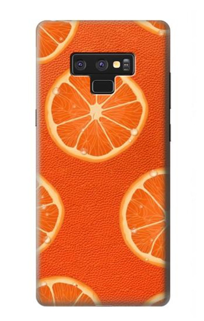 W3946 Seamless Orange Pattern Hülle Schutzhülle Taschen und Leder Flip für Note 9 Samsung Galaxy Note9