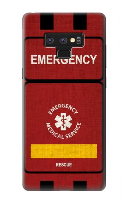 W3957 Emergency Medical Service Hülle Schutzhülle Taschen und Leder Flip für Note 9 Samsung Galaxy Note9
