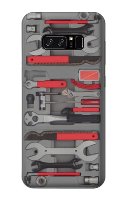 W3921 Bike Repair Tool Graphic Paint Hülle Schutzhülle Taschen und Leder Flip für Note 8 Samsung Galaxy Note8