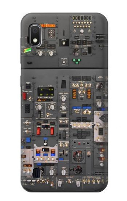 W3944 Overhead Panel Cockpit Hülle Schutzhülle Taschen und Leder Flip für Samsung Galaxy A10