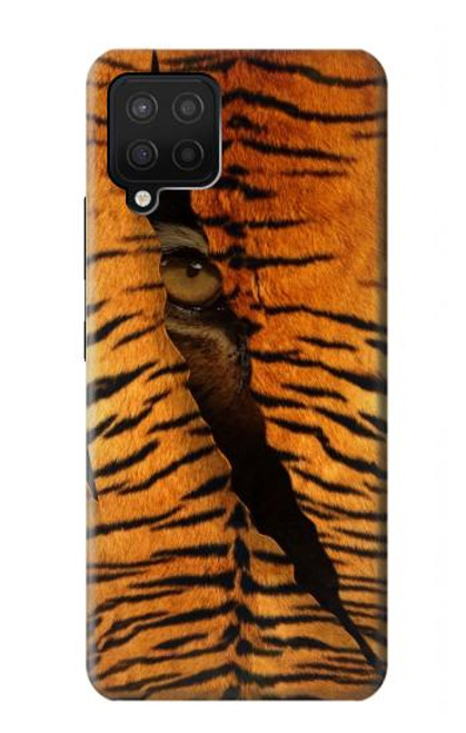 W3951 Tiger Eye Tear Marks Hülle Schutzhülle Taschen und Leder Flip für Samsung Galaxy A12
