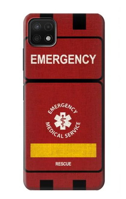 W3957 Emergency Medical Service Hülle Schutzhülle Taschen und Leder Flip für Samsung Galaxy A22 5G