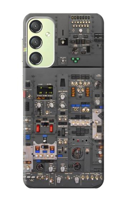 W3944 Overhead Panel Cockpit Hülle Schutzhülle Taschen und Leder Flip für Samsung Galaxy A24 4G
