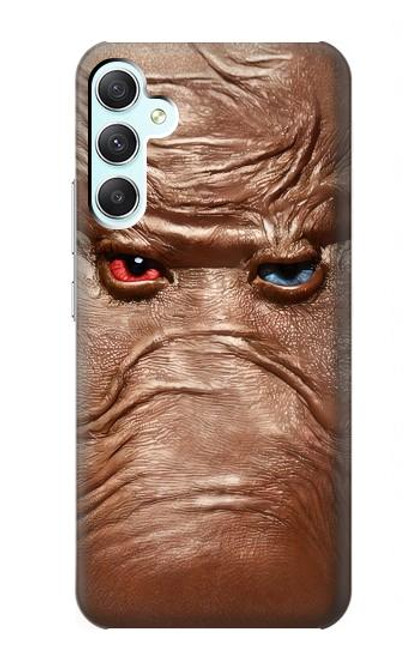 W3940 Leather Mad Face Graphic Paint Hülle Schutzhülle Taschen und Leder Flip für Samsung Galaxy A34 5G