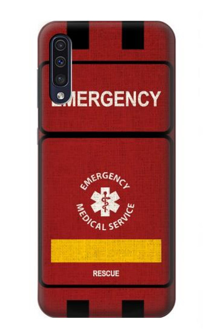 W3957 Emergency Medical Service Hülle Schutzhülle Taschen und Leder Flip für Samsung Galaxy A50