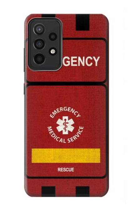 W3957 Emergency Medical Service Hülle Schutzhülle Taschen und Leder Flip für Samsung Galaxy A52s 5G