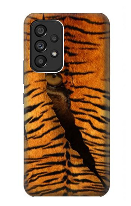 W3951 Tiger Eye Tear Marks Hülle Schutzhülle Taschen und Leder Flip für Samsung Galaxy A53 5G