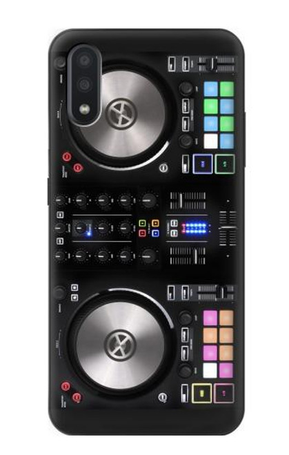 W3931 DJ Mixer Graphic Paint Hülle Schutzhülle Taschen und Leder Flip für Samsung Galaxy A01