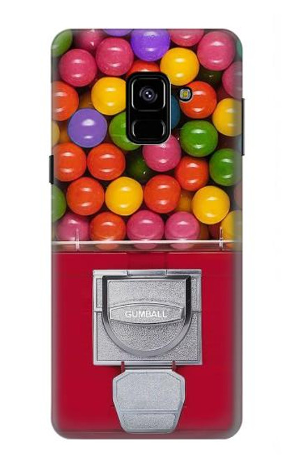 W3938 Gumball Capsule Game Graphic Hülle Schutzhülle Taschen und Leder Flip für Samsung Galaxy A8 (2018)