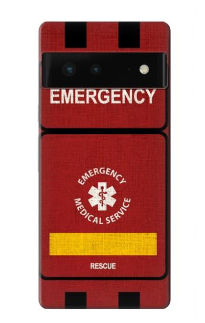 W3957 Emergency Medical Service Hülle Schutzhülle Taschen und Leder Flip für Google Pixel 6