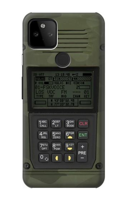 W3959 Military Radio Graphic Print Hülle Schutzhülle Taschen und Leder Flip für Google Pixel 5A 5G