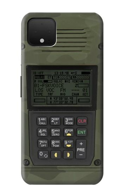 W3959 Military Radio Graphic Print Hülle Schutzhülle Taschen und Leder Flip für Google Pixel 4