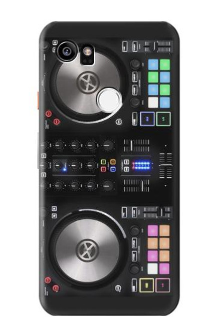 W3931 DJ Mixer Graphic Paint Hülle Schutzhülle Taschen und Leder Flip für Google Pixel 2 XL