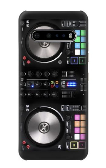 W3931 DJ Mixer Graphic Paint Hülle Schutzhülle Taschen und Leder Flip für LG V60 ThinQ 5G
