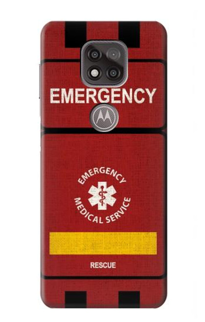 W3957 Emergency Medical Service Hülle Schutzhülle Taschen und Leder Flip für Motorola Moto G Power (2021)