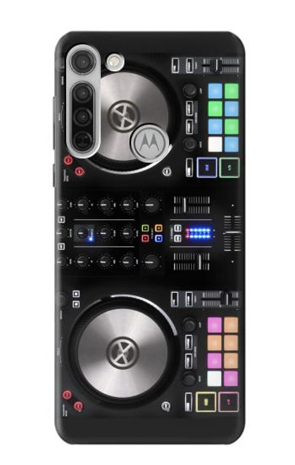 W3931 DJ Mixer Graphic Paint Hülle Schutzhülle Taschen und Leder Flip für Motorola Moto G8