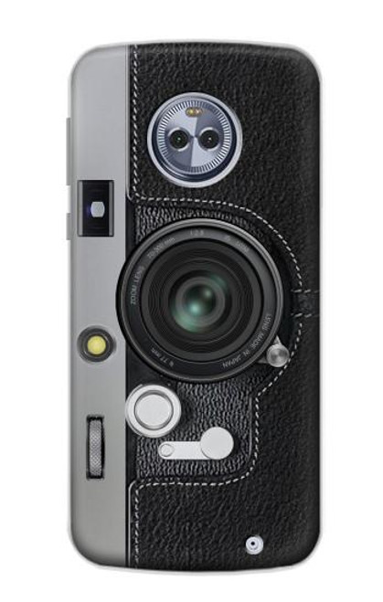 W3922 Camera Lense Shutter Graphic Print Hülle Schutzhülle Taschen und Leder Flip für Motorola Moto X4