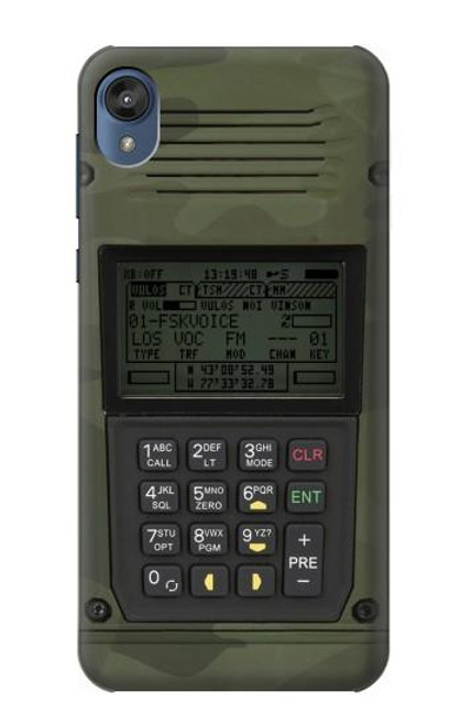 W3959 Military Radio Graphic Print Hülle Schutzhülle Taschen und Leder Flip für Motorola Moto E6, Moto E (6th Gen)