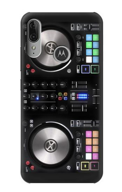 W3931 DJ Mixer Graphic Paint Hülle Schutzhülle Taschen und Leder Flip für Motorola Moto E6 Plus, Moto E6s