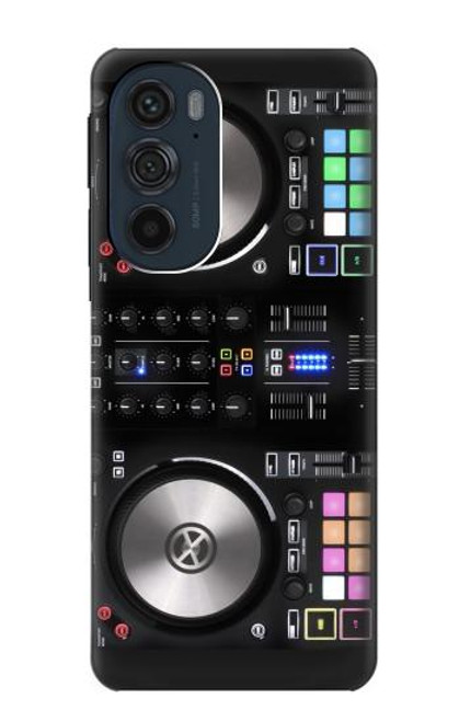 W3931 DJ Mixer Graphic Paint Hülle Schutzhülle Taschen und Leder Flip für Motorola Edge 30 Pro