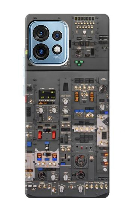 W3944 Overhead Panel Cockpit Hülle Schutzhülle Taschen und Leder Flip für Motorola Edge+ (2023), X40, X40 Pro, Edge 40 Pro