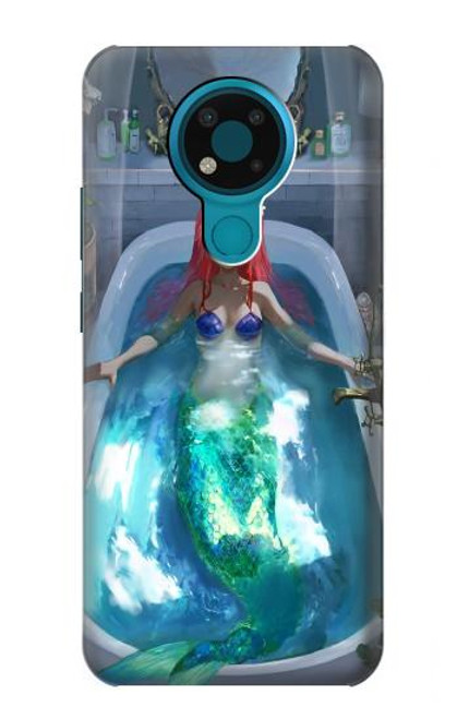 W3912 Cute Little Mermaid Aqua Spa Hülle Schutzhülle Taschen und Leder Flip für Nokia 3.4