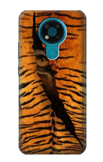 W3951 Tiger Eye Tear Marks Hülle Schutzhülle Taschen und Leder Flip für Nokia 3.4