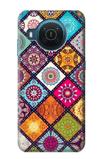 W3943 Maldalas Pattern Hülle Schutzhülle Taschen und Leder Flip für Nokia X20