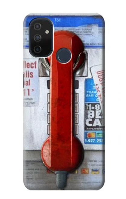 W3925 Collage Vintage Pay Phone Hülle Schutzhülle Taschen und Leder Flip für OnePlus Nord N100