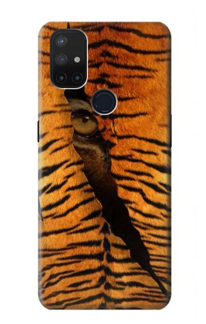 W3951 Tiger Eye Tear Marks Hülle Schutzhülle Taschen und Leder Flip für OnePlus Nord N10 5G