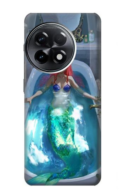 W3912 Cute Little Mermaid Aqua Spa Hülle Schutzhülle Taschen und Leder Flip für OnePlus 11R