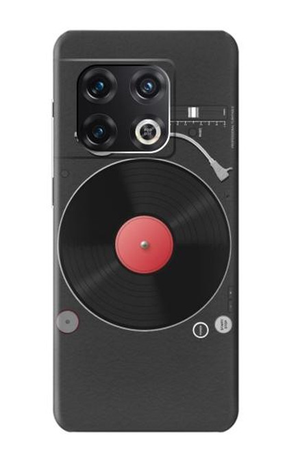 W3952 Turntable Vinyl Record Player Graphic Hülle Schutzhülle Taschen und Leder Flip für OnePlus 10 Pro